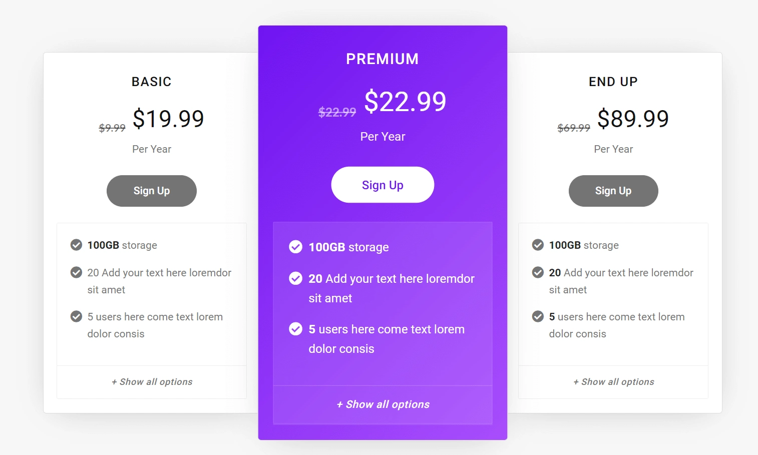 Pricing Table Plugins in WordPress