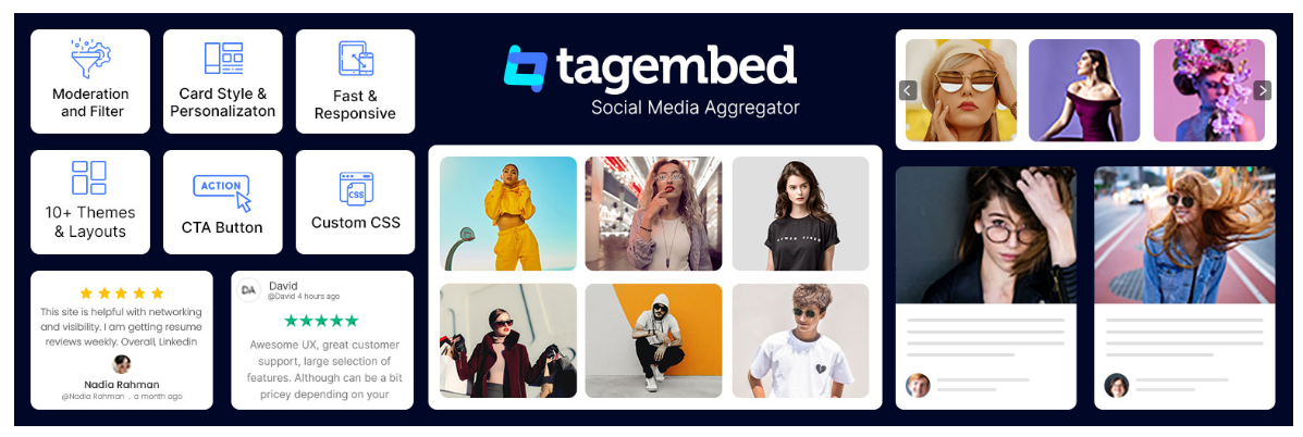 Social Media Feeds by Tagembed