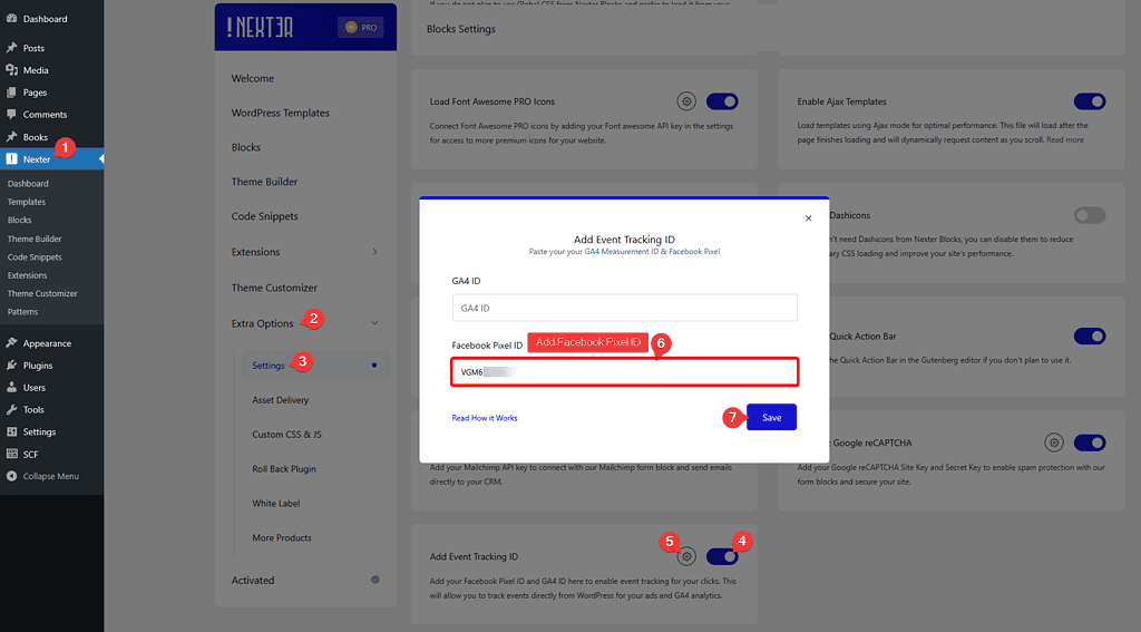 add facebook pixel id new