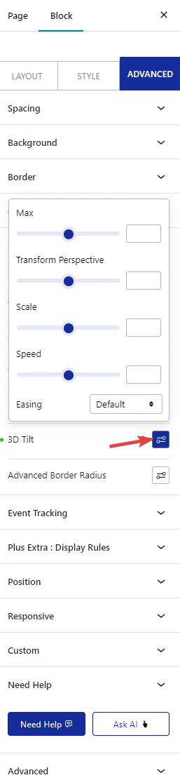 advanced tab 3d tilt tab 1