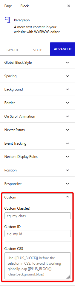 advanced tab custom css 1