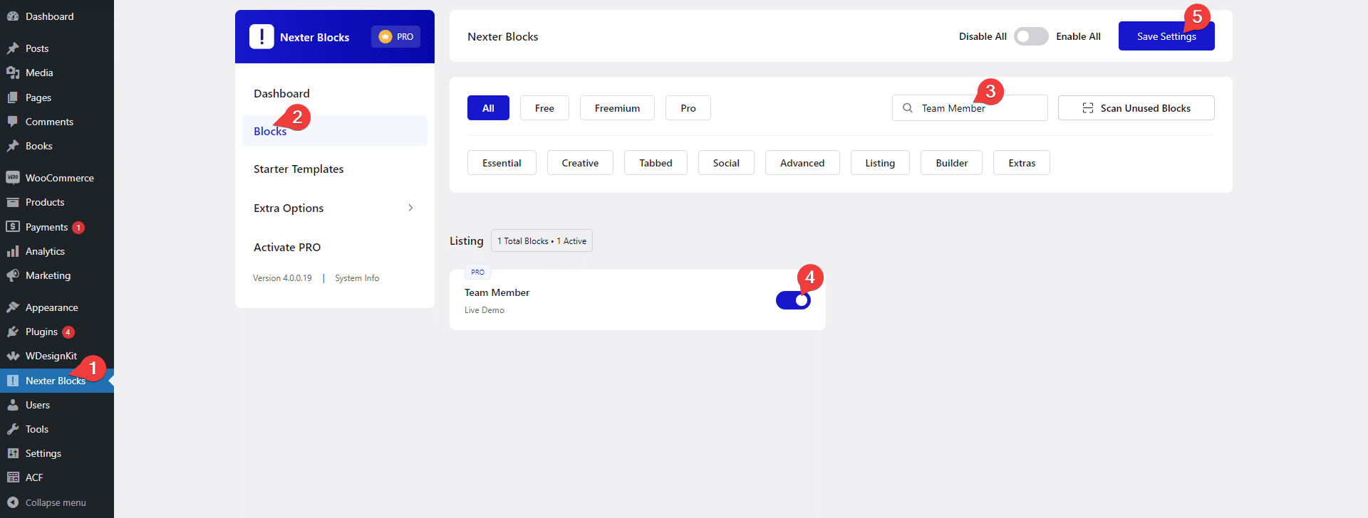 How To Create a Team Member Listing in WordPress? 1 team member activation