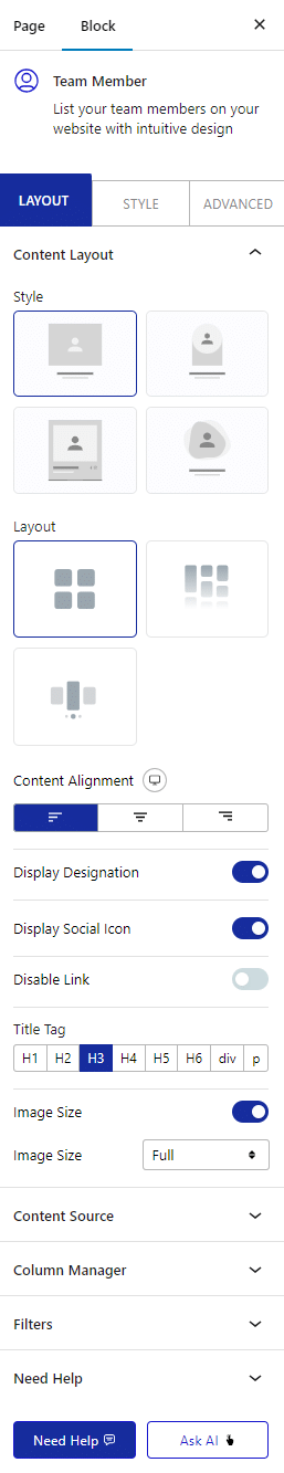 How To Create a Team Member Listing in WordPress? 2 team member content layout 1