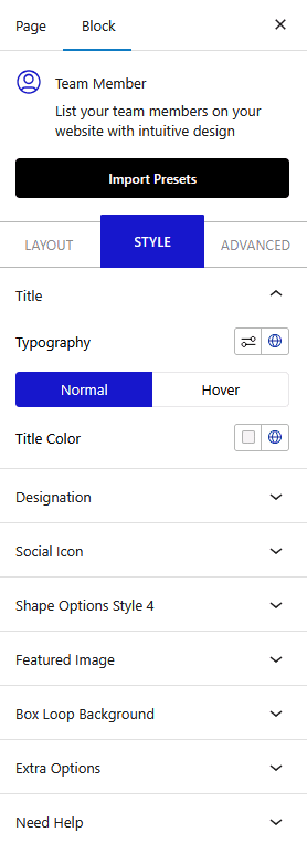 team member style new
