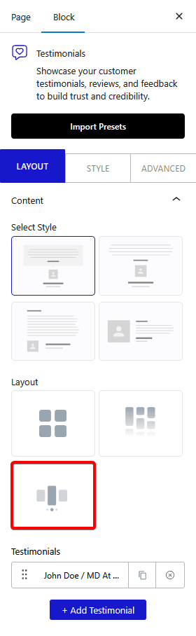testimonial carousel new
