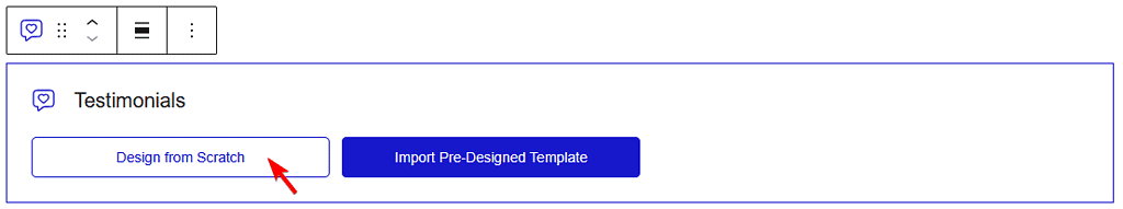 testimonials design type