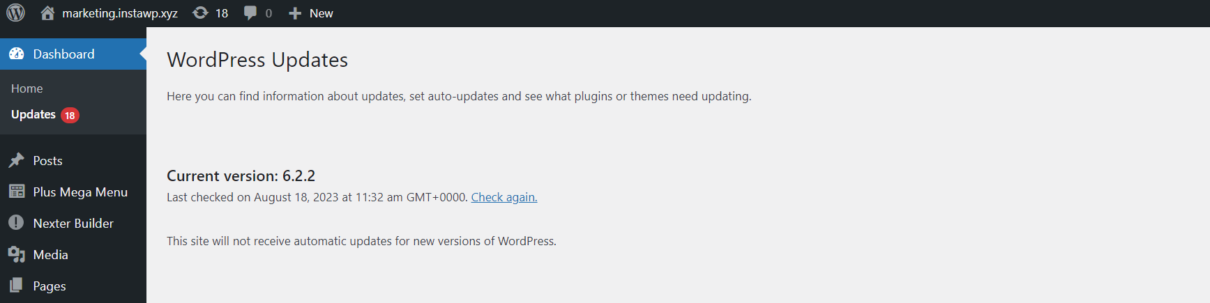 Not Updating Plugins 1