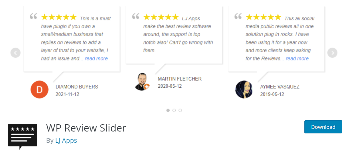 WP Review Slider