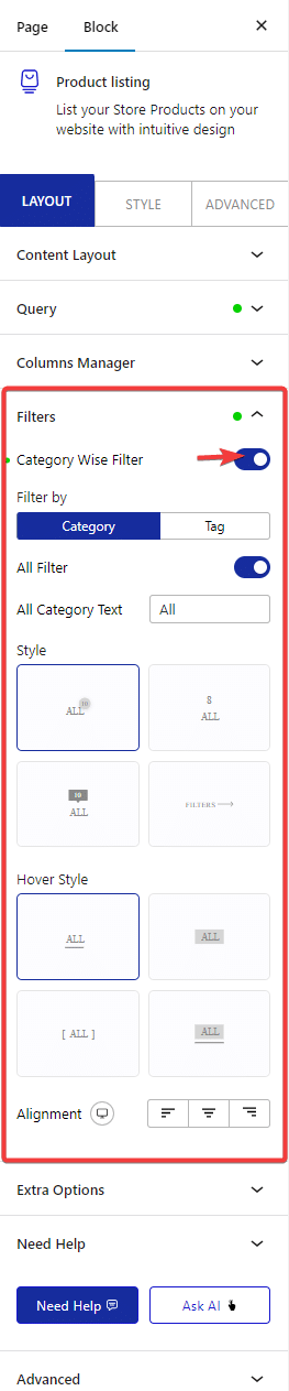 How to Filter WooCommerce Products by Category in WordPress? 1 product listing category filter