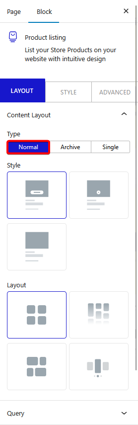 How to Display WooCommerce Products on Custom Page in WordPress? 5 product listing content layout normal new