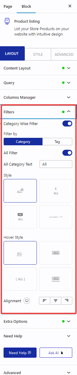 How to Show WooCommerce Product Listing in WordPress? 5 product listing filters 1