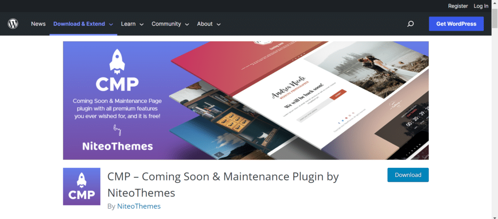 CMP Coming Soon Maintenance Page Plugin WordPress