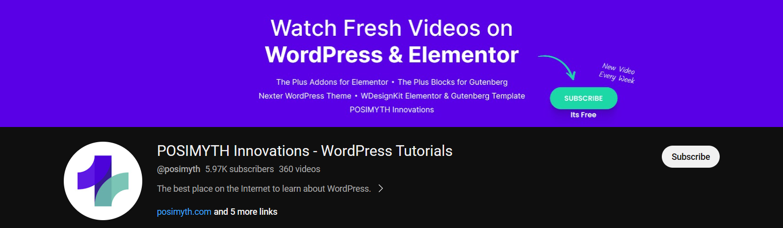 POSIMYTH Innovations WordPress Tutorials