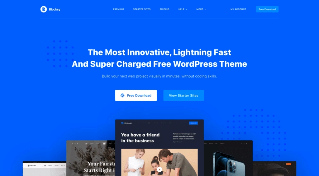 blocksy wordpress theme homepage 1