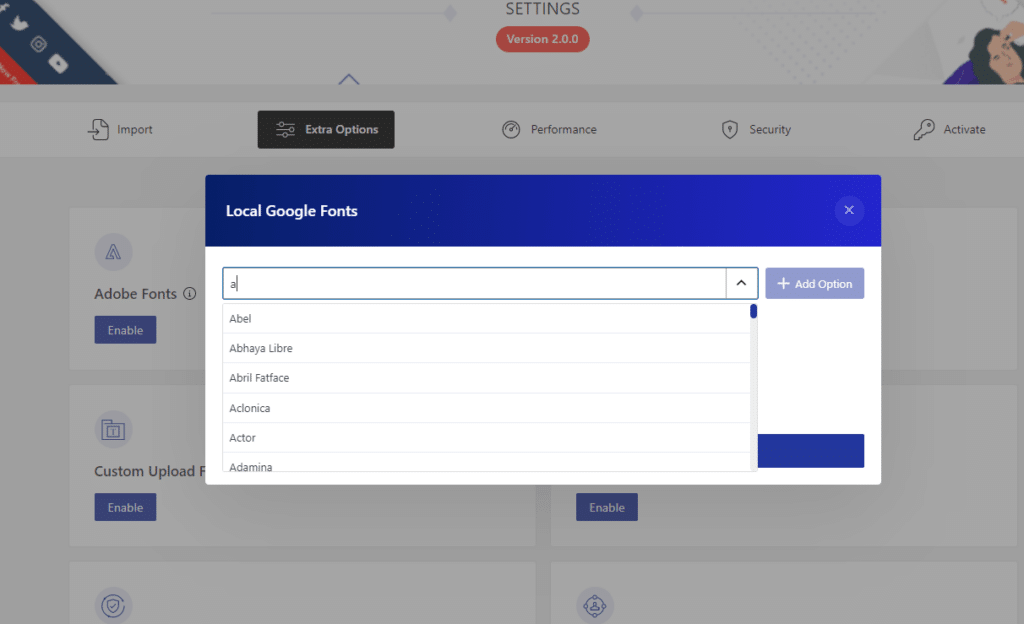 choosing google font for local hosting