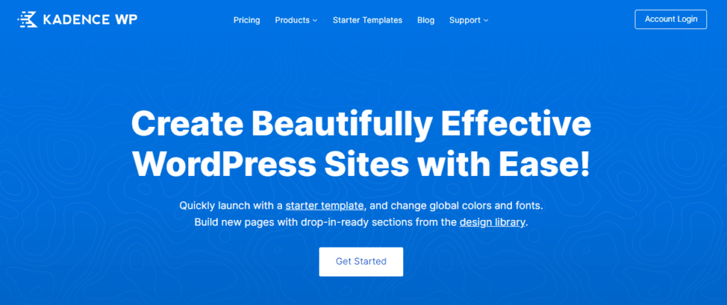 kadence wordpress theme homepage 1
