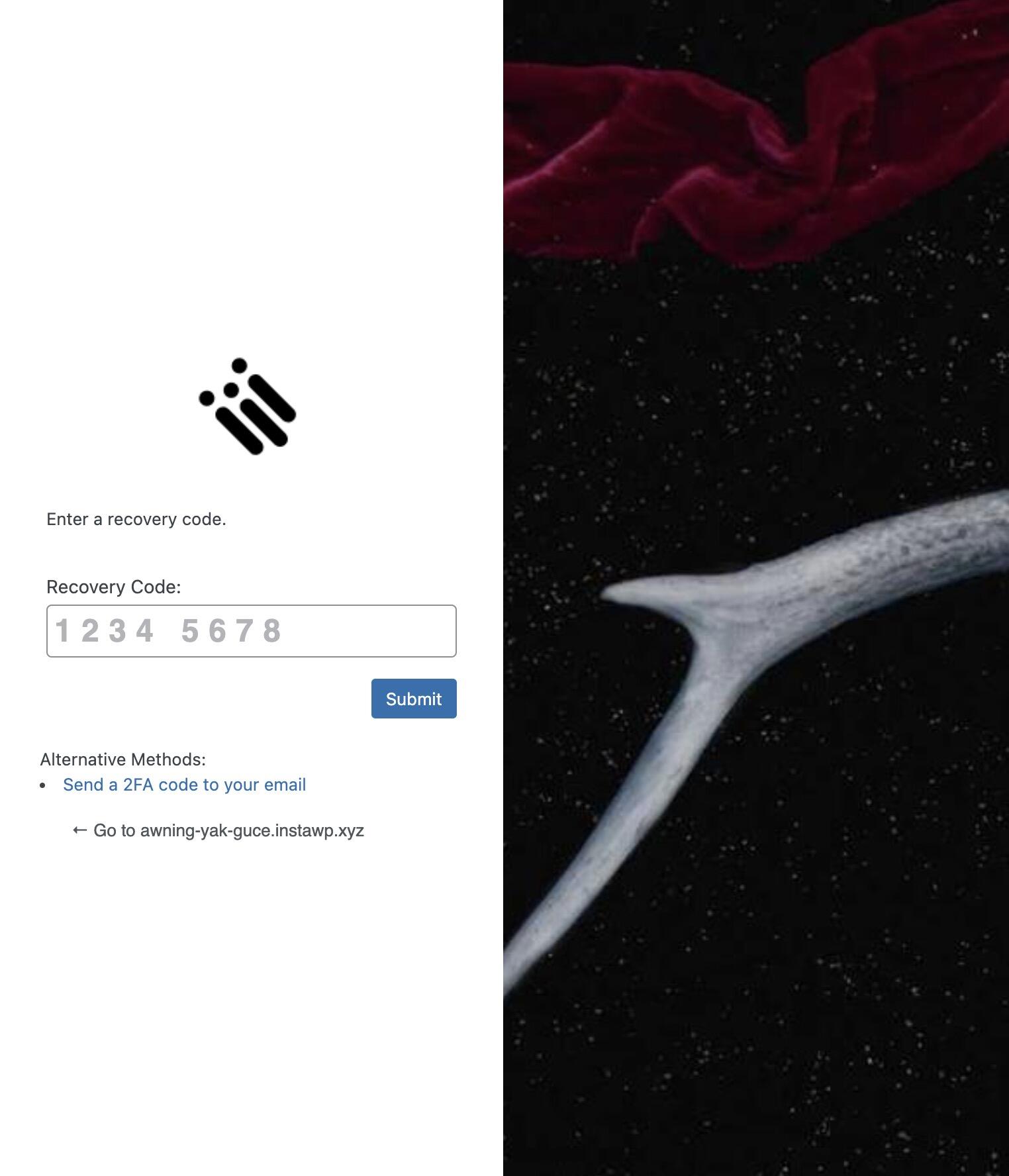Big Update : New 2-Factor Authentication in Nexter Theme 3.1 4 2fa login page of nexter theme