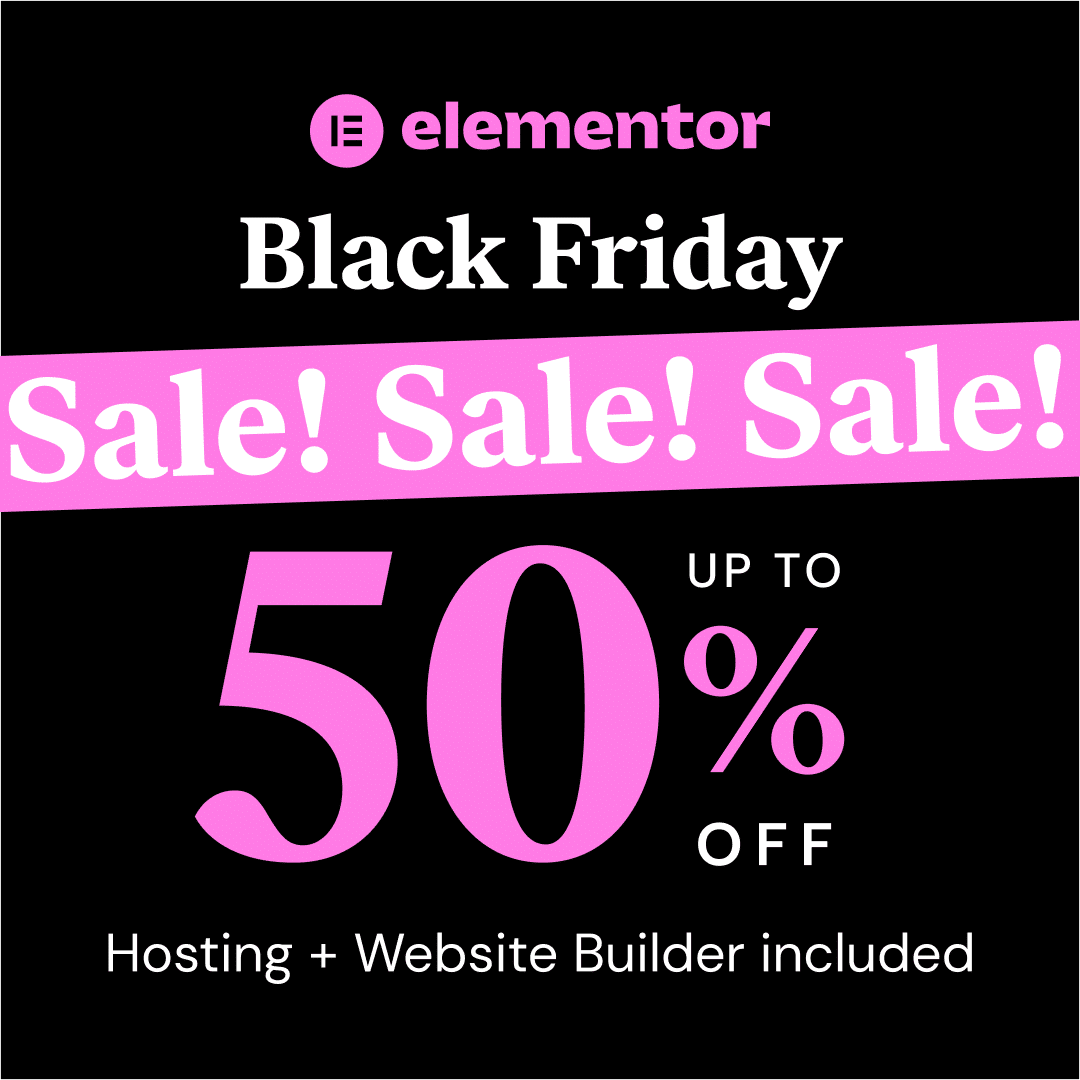 Elementor Black Friday 2023 Offer