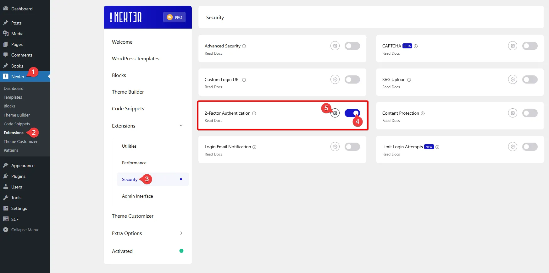 How to Add Two Factor Authentication in WordPress? 1 two factor authentication settings new 1