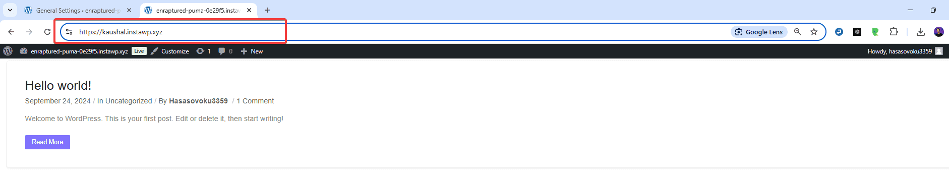nexter blocks support handbook settings general url new