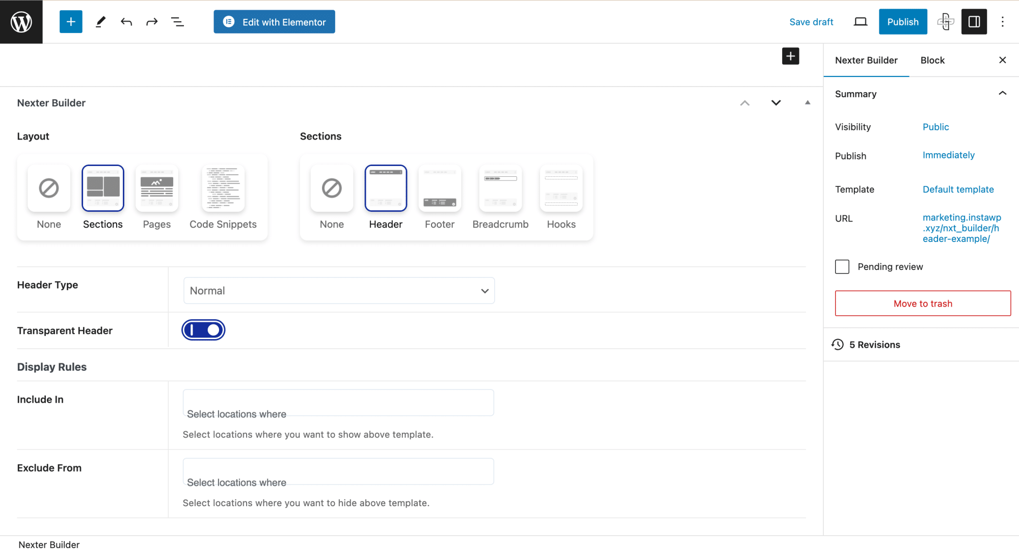 Nexter builder