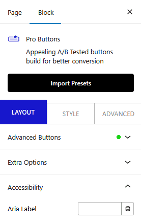 pro buttons accessibility new