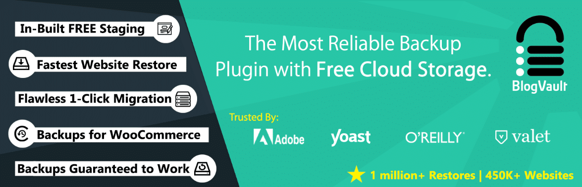 BlogVault Backup Plugin 1