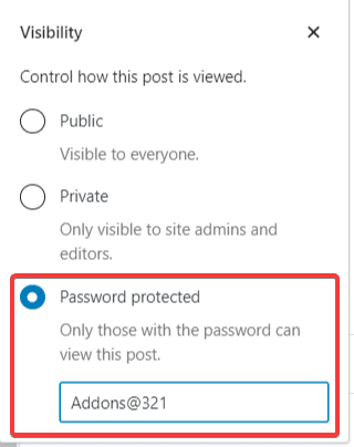 Password Protected