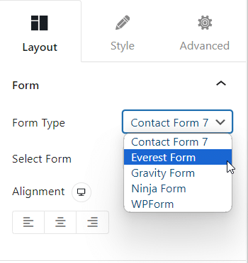 Form type Everest Forms - 5 Best WordPress Contact Form Plugins [with Free Stylers]