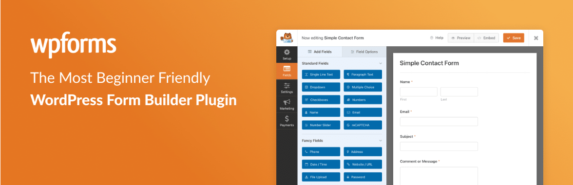 Wpforms - 5 Best WordPress Contact Form Plugins [with Free Stylers]