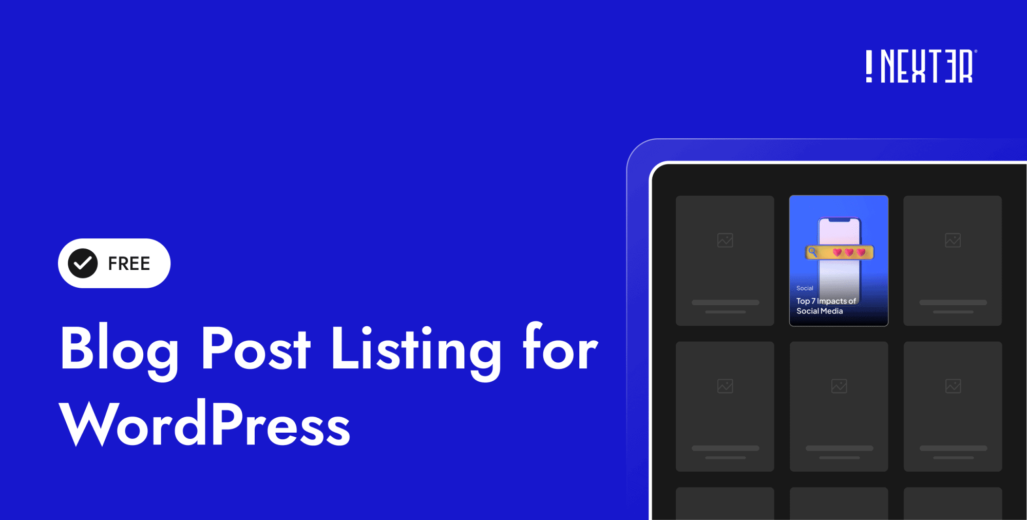 Blog Post Listing for WordPress features