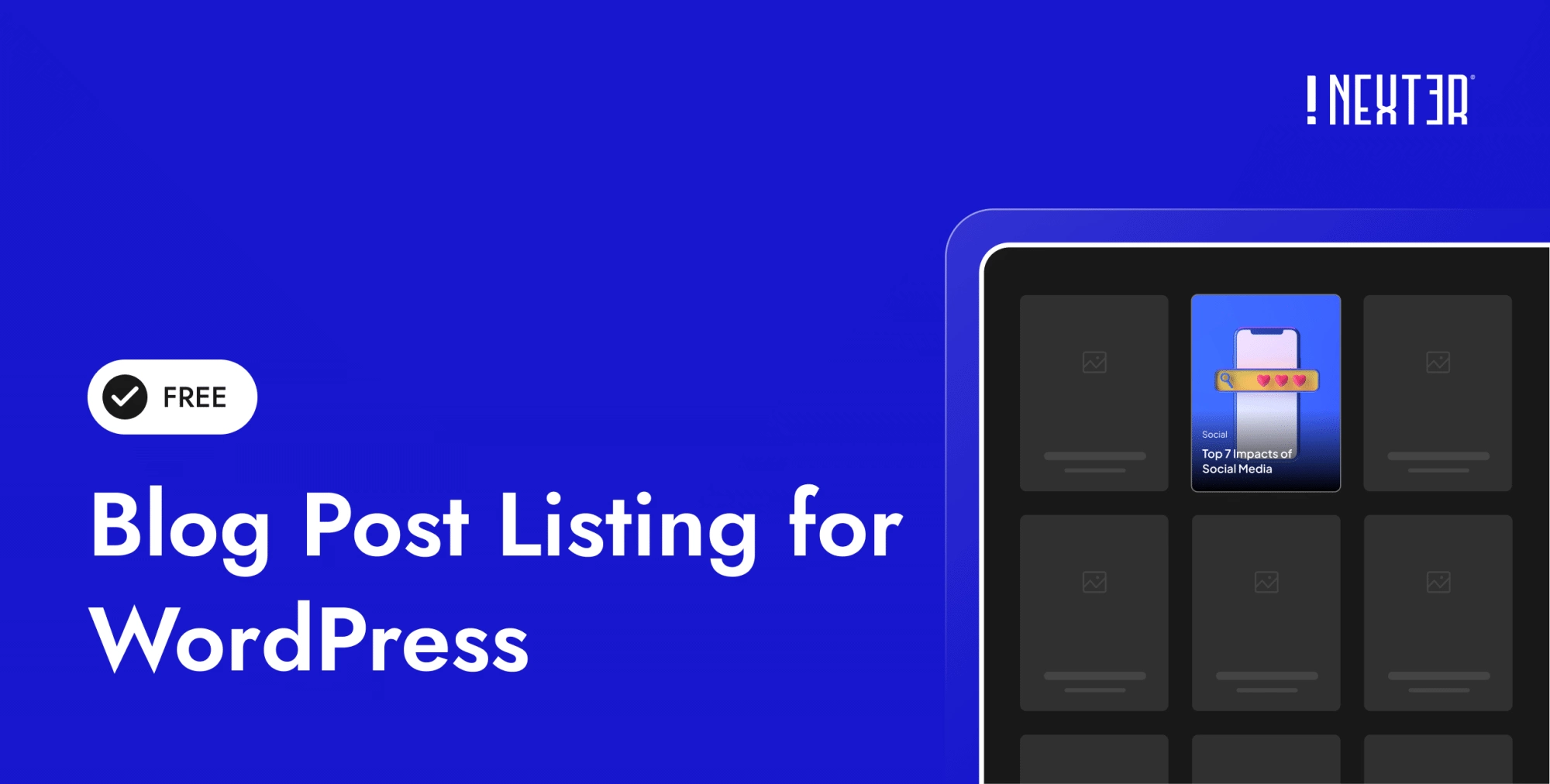 Blog Post Listing for WordPress features