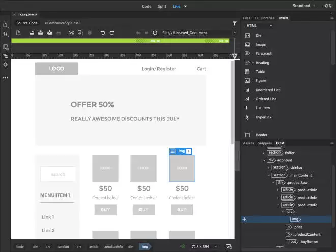 Dreamweaver Dashboard - Dreamweaver vs WordPress [8 Key Differences]