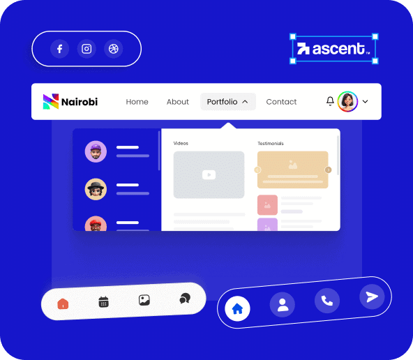 Nexter Theme Header Builder interface for building a custom WordPress header