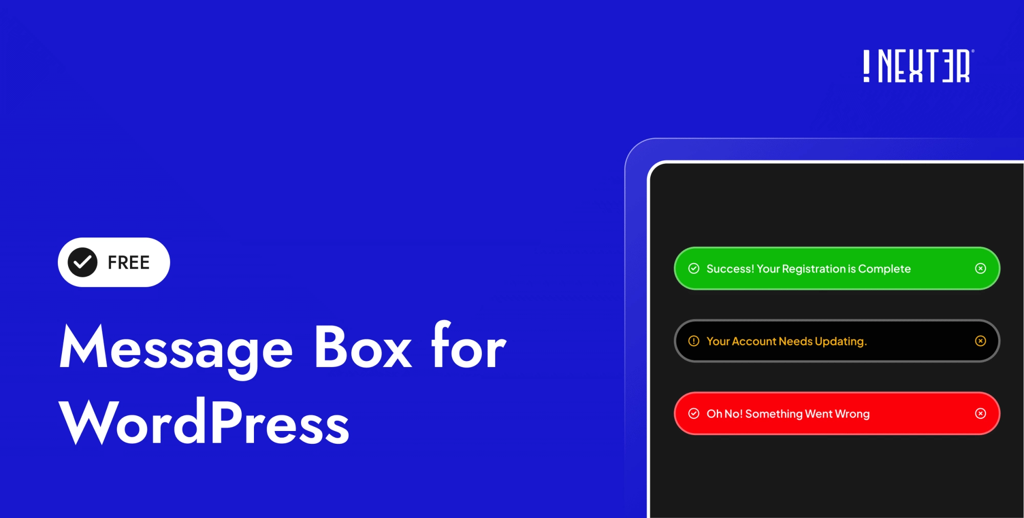 Message Box for WordPress