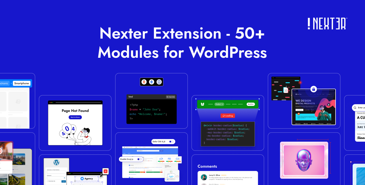 Nexter Extension 50 Modules for WordPress