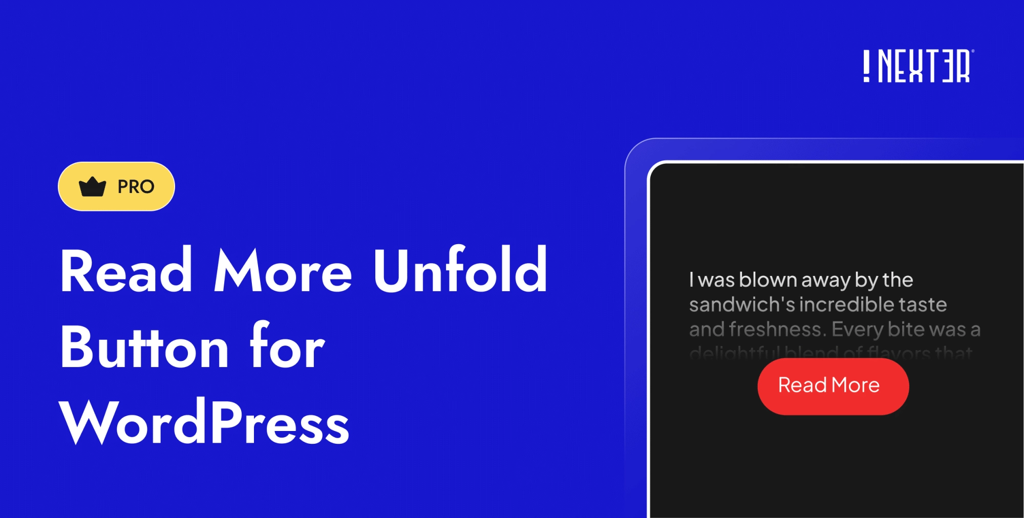 Read Mode Unfold Button for WordPress