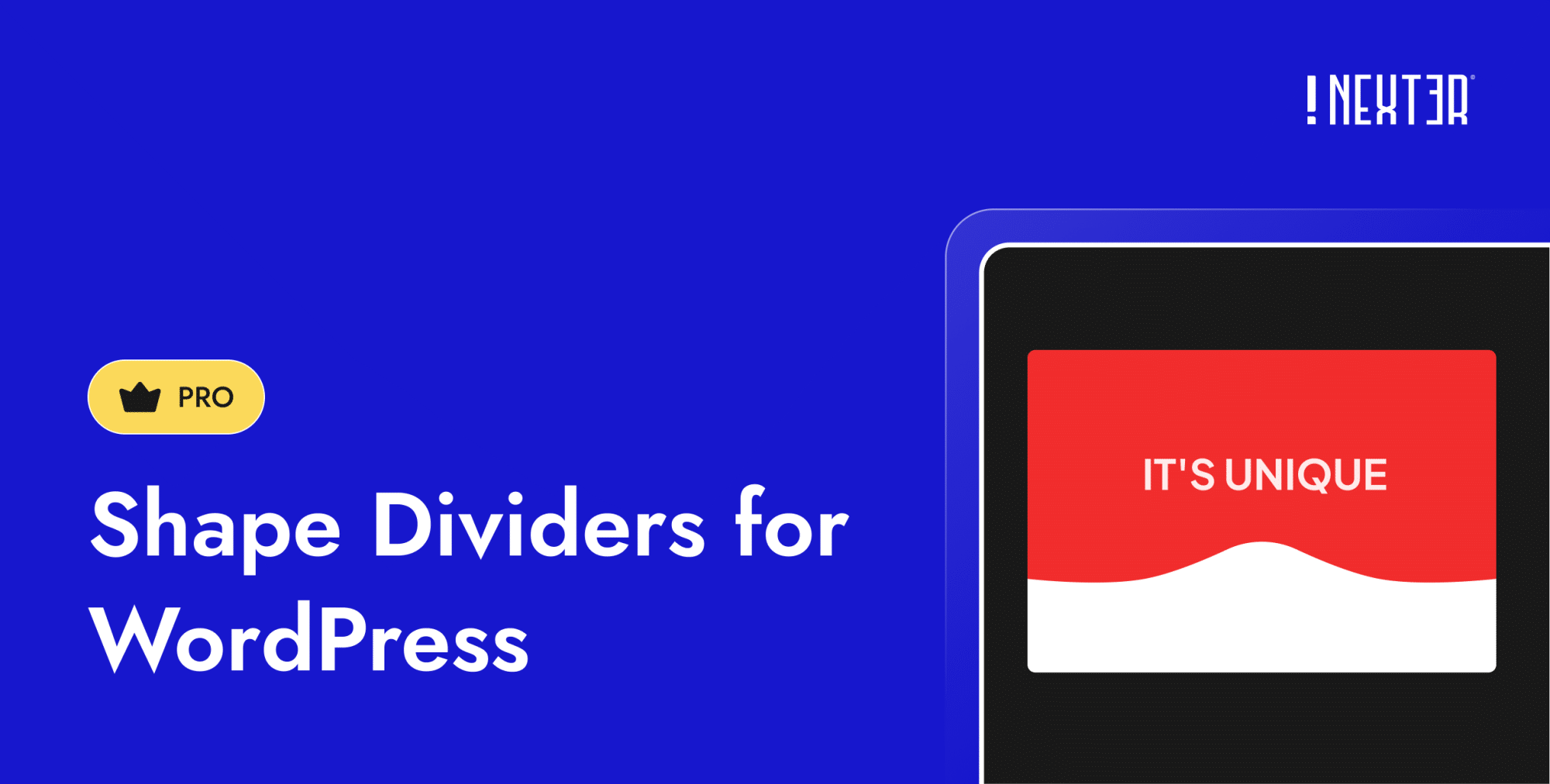 Shape Dividers for WordPress feature