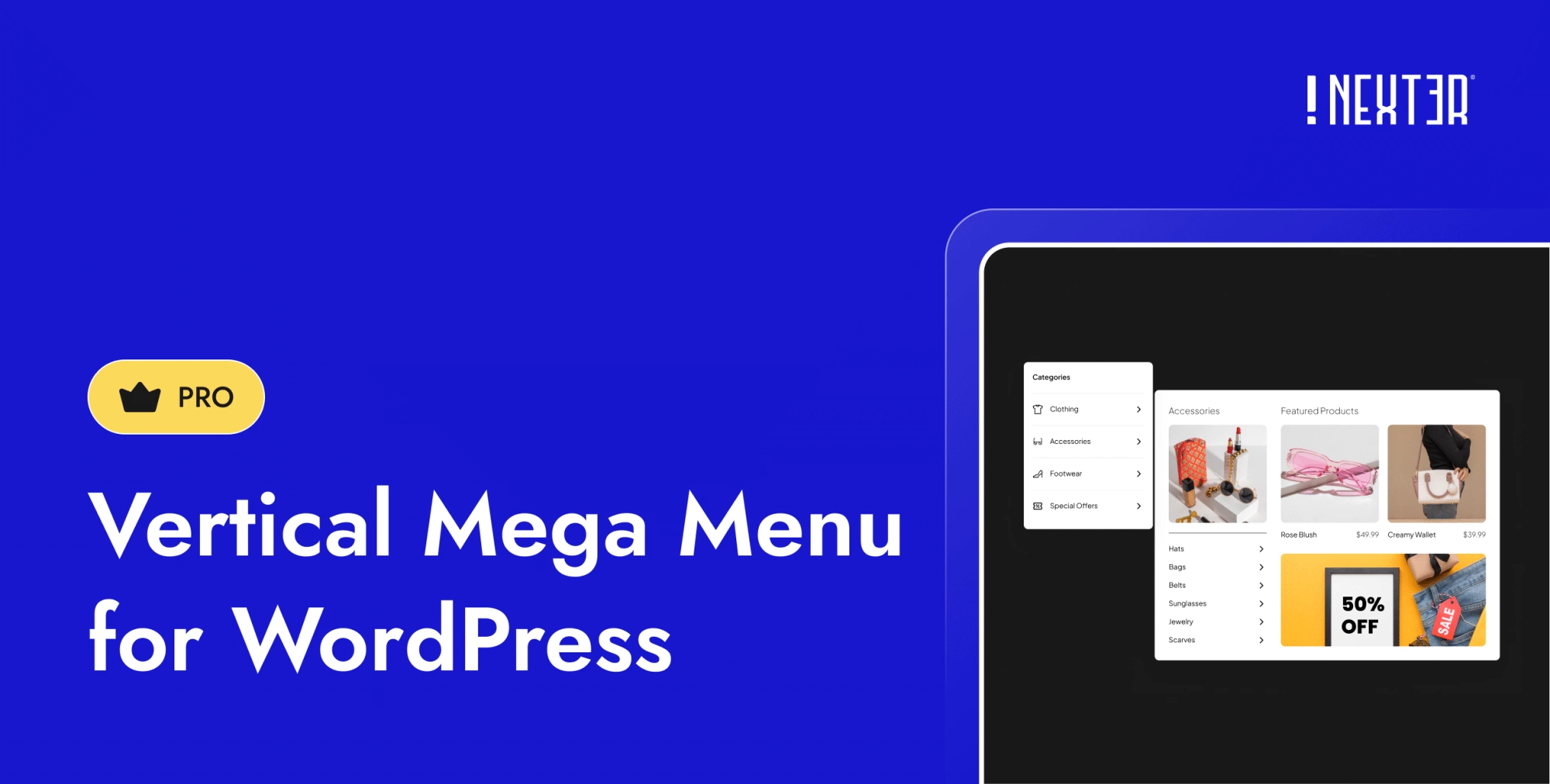 Vertical Mega Menu for WordPress