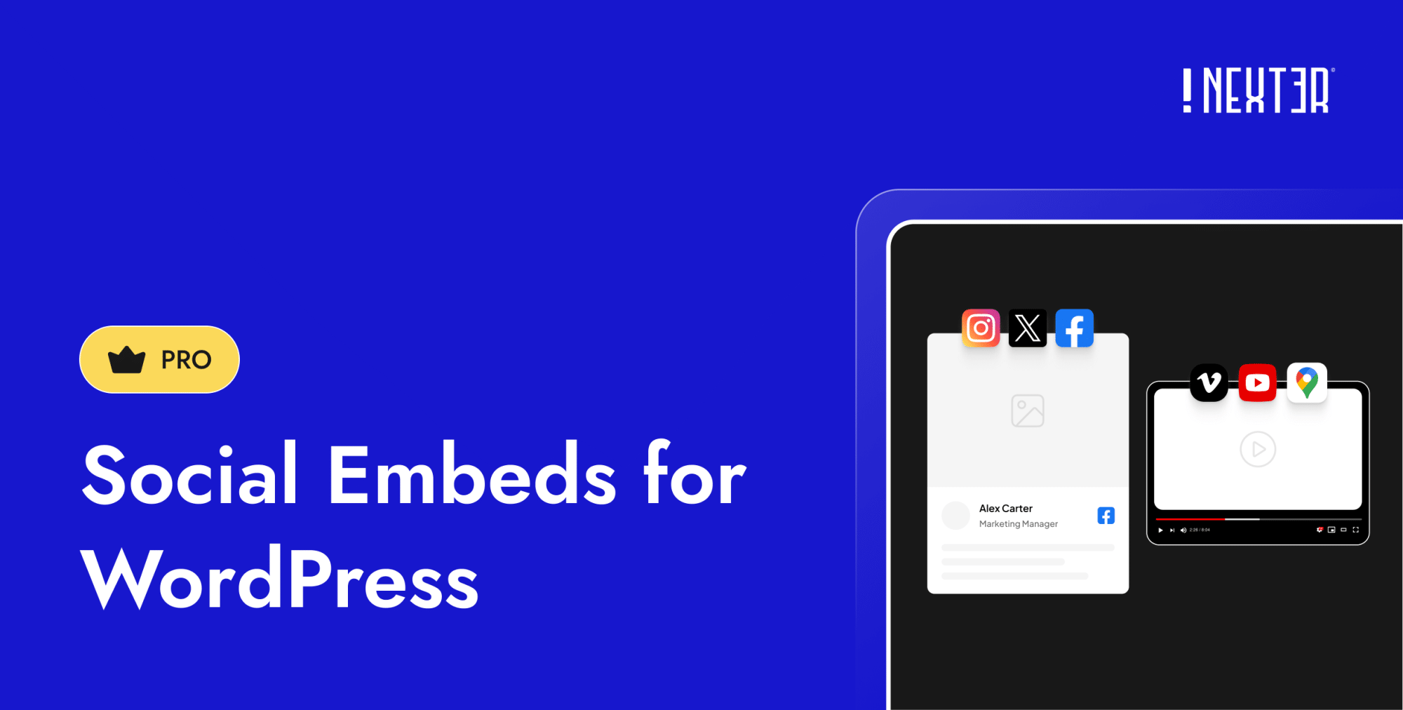 WordPress Social Embed features