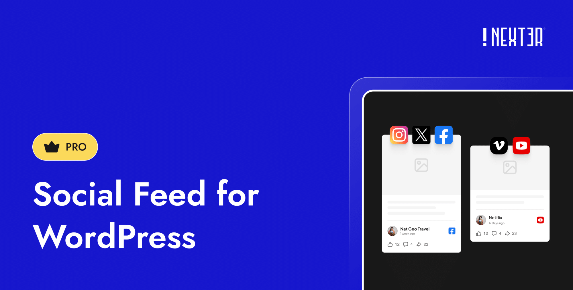 WordPress Social feed features