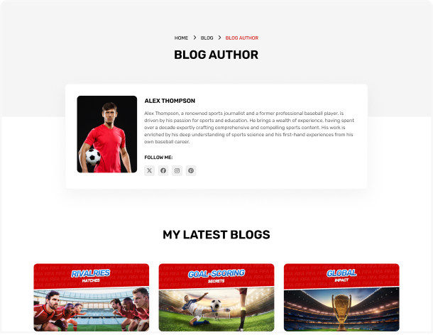 blog author sport