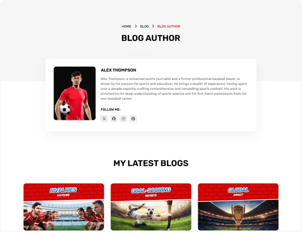 blog author sport