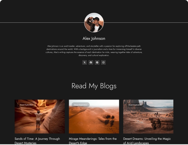 blog author travell