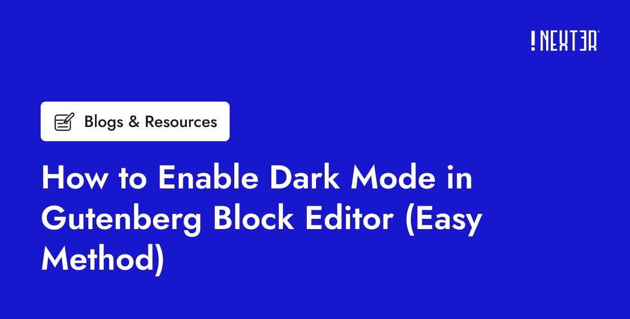 How to Enable Dark Mode in Gutenberg Block Editor (Easy Method)