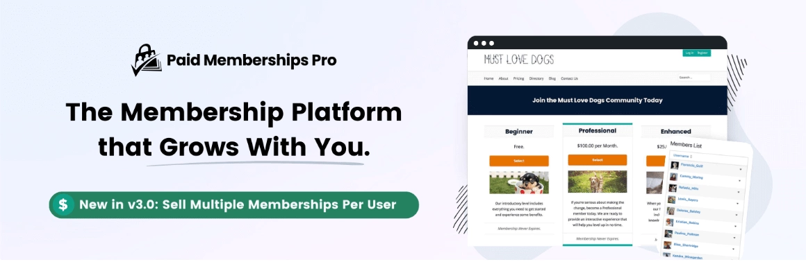 paid Membership Pro - 5 Best WordPress Membership Plugins [Build Community]