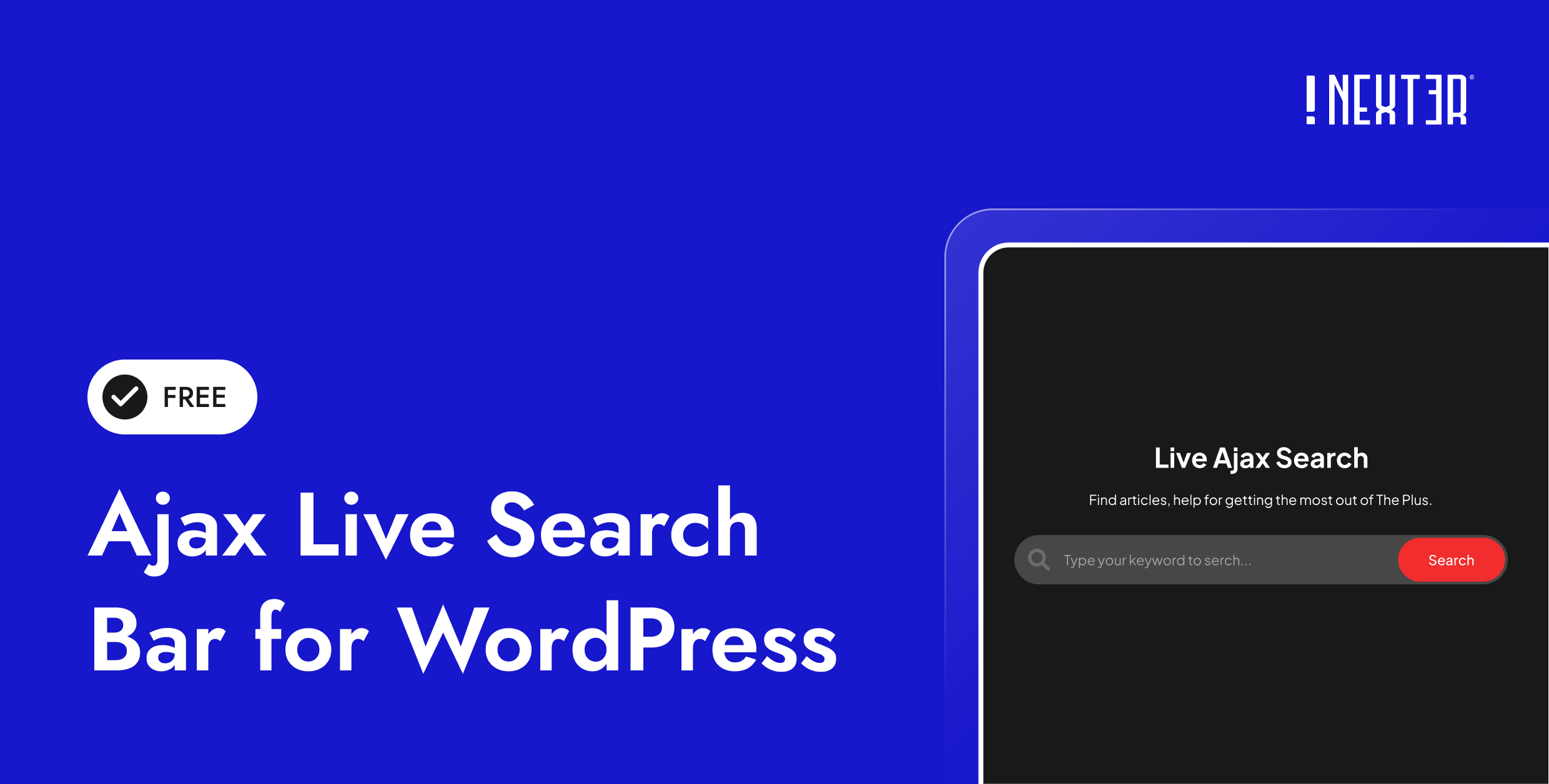 Ajax Live Search Bar for WordPress