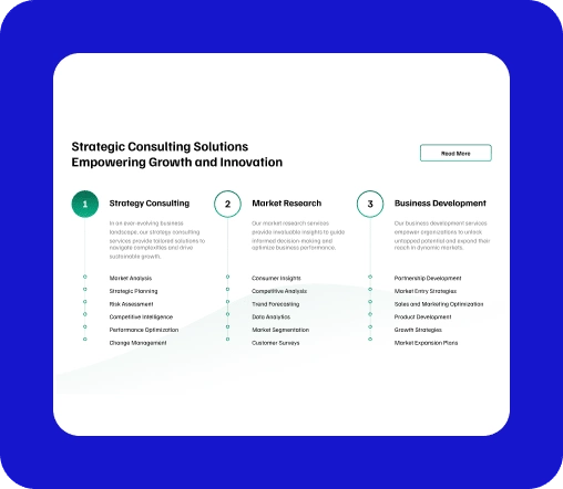 Consulting Solutions Unfold Services Elements