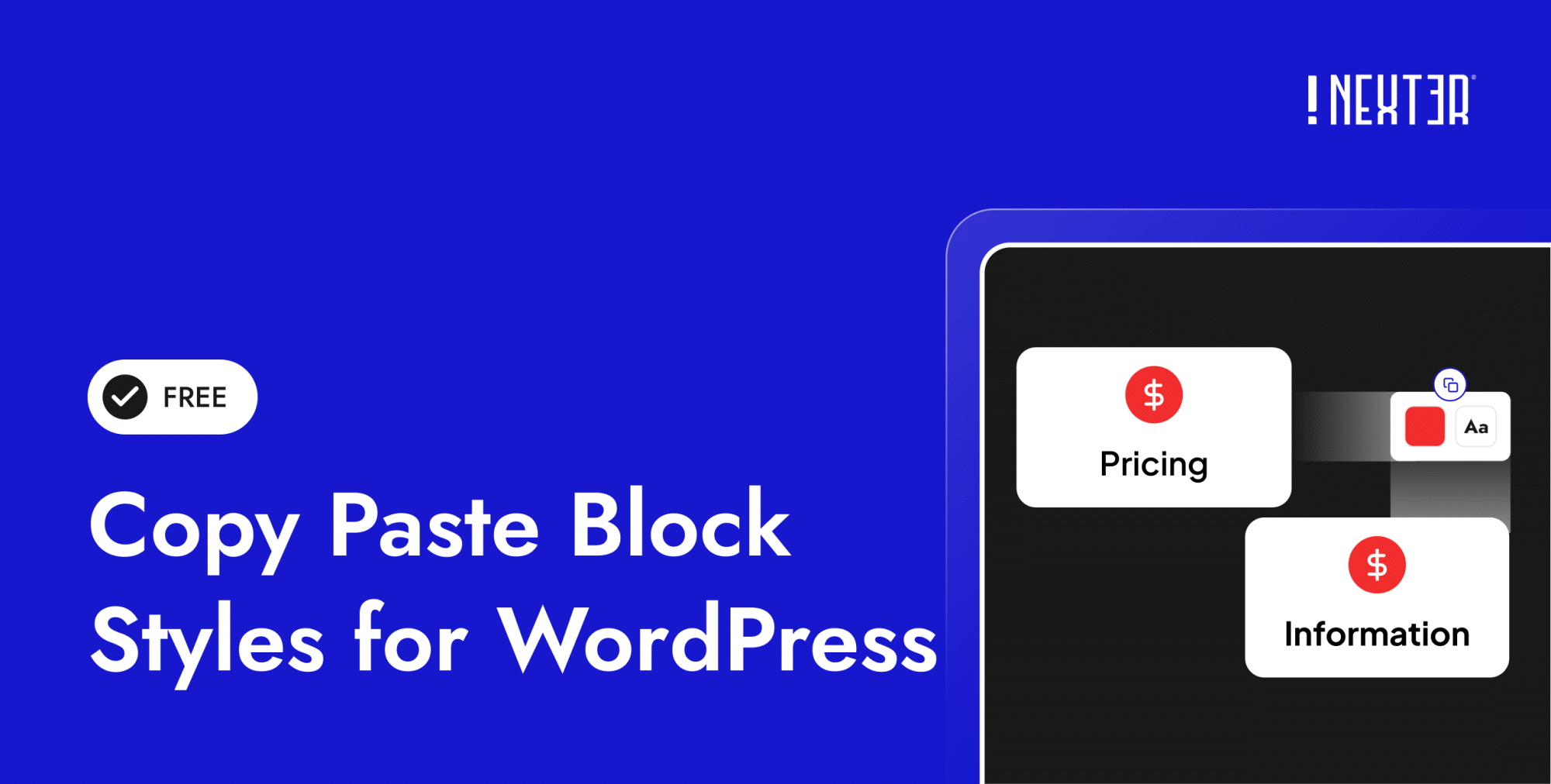 Copy Paste Block Styles for WordPress