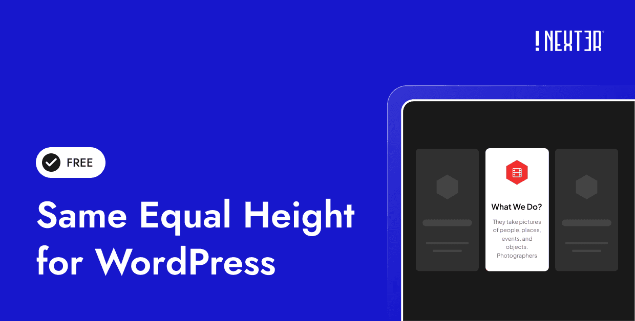 Same Equal Height for WordPress